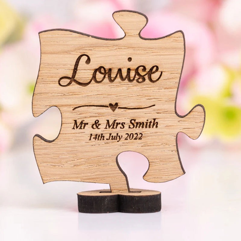 Personalized Wooden Wedding Plaque  Decoration